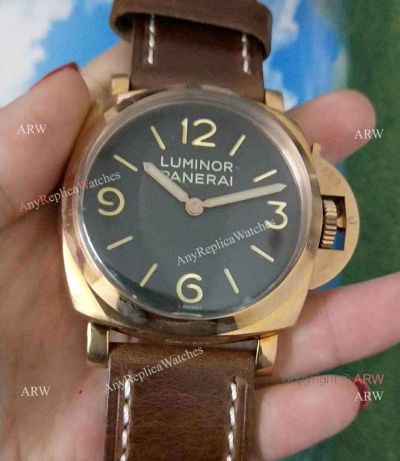 Replica Panerai Rose Gold Luminor Watch PAM00372